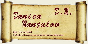 Danica Manjulov vizit kartica